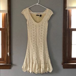 Crochet Lace dress with scalloped edge